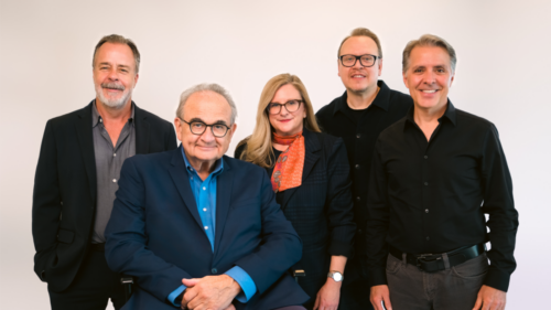 Left to right: Brad Shelton, Vice President of Story and Creative; Bob Rogers, Founder; Carmel Lewis, President; Christian Lachel, Chief Creative Officer; and Matthew Solari, Vice President of Story and Creative. BRC Imagination Arts.